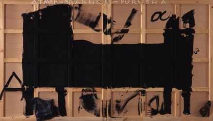 Antoni Tàpies, Atman, (1996). © Comissió Tàpies Barcelona / Vegap Madrid. Courtesy Pace Gallery.