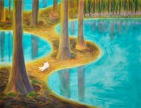 Spring Picnic by Yijia Yang contemporary artwork painting