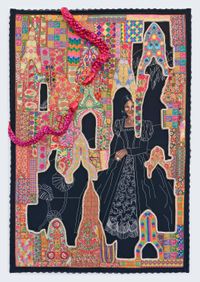 a sense of purpose by Suchitra Mattai contemporary artwork mixed media, textile