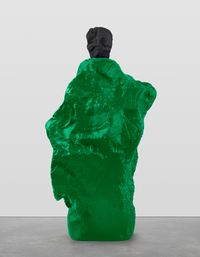 black green monk by Ugo Rondinone contemporary artwork sculpture