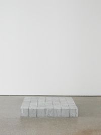 49 Belgica Blue Square by Carl Andre contemporary artwork sculpture