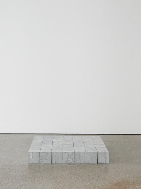 49 Belgica Blue Square by Carl Andre contemporary artwork