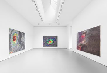 Exhibition view: Nate Lowman, Let’s Go, David Zwirner, 19th Street, New York (10 March–16 April 2022). Courtesy David Zwirner. 