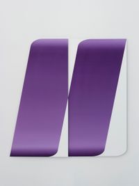 Overlapped/Dual Series(Purple) by Chen Wenji contemporary artwork painting