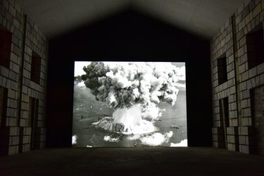 Bruce Conner, Crossroads (1975). Exhibition view: Out of Body, Las Casas Church, Las Casas Filipinas de Acuzar, Bagac, Bataan (24 February–3 June 2018). 37 min. 35mm film, black-and-white, sound. Courtesy Kohn Gallery, Los Angeles; Conner Family Trust, San Francisco and Bellas Artes Projects. Photo: MM Yu.Image from:Diana Campbell BetancourtRead ConversationFollow ArtistEnquire