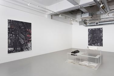 Exhibition view: Group Exhibition, No Shadows in Hell, Pilar Corrias, London (16 July–4 September 2015). Courtesy the Artists and Pilar Corrias. Photo: Damian Griffiths.
