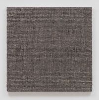 Woven Solid as Weft, Square (Black) #1 by Analia Saban contemporary artwork painting