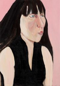 Ishbel on Pink by Chantal Joffe contemporary artwork painting