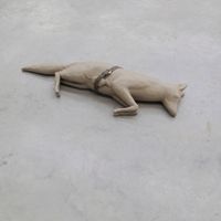 Fox / Mouse / Belt by Mark Manders contemporary artwork sculpture