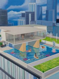 Home Sweet Home: Penthouse 5 by Mak Ying Tung 2 contemporary artwork painting, works on paper