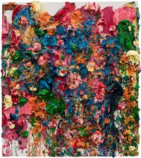 A Hundred Flowers Contended in Beauty by Zhu Jinshi contemporary artwork painting, works on paper