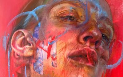 Jenny Saville, To be titled (2022) (detail). Acrylic and pastel on linen. 150 × 120 cm. © Jenny Saville. Courtesy Gagosian.