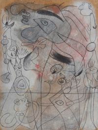 Le Numéro de music-hall by Joan Miró contemporary artwork painting
