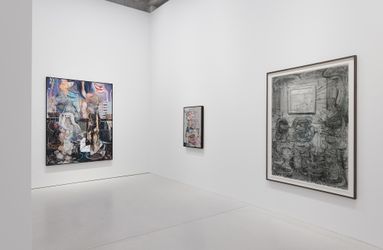 Exhibition view: Adrian Ghenie, Galeria Plan B, Berlin (1 April–13 May 2023). Courtesy the artist and Plan B Cluj. Photo: Trevor Good.