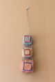 Hanging Cubes With Thin Plaits and Nicely Embroidered Inner Squares by Lisa Walker contemporary artwork 2