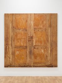 Puerta beige grande (Large beige door) by Heidi Bucher contemporary artwork mixed media