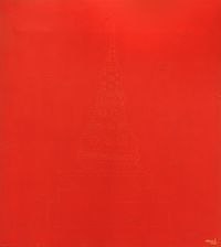 Red Chedi by Sakarin Krue-On contemporary artwork painting