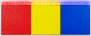 EMERGENCY #1 (RED, YELLOW, BLUE) by Deborah Kass contemporary artwork 1