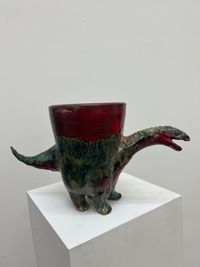 Dinopot 1 Bronto by Richard Nam contemporary artwork sculpture
