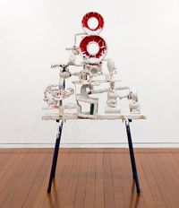 White Discharge (Built-up Objects #16) by Teppei Kaneuji contemporary artwork sculpture