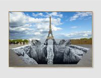 Trompe l'oeil, Les Falaises du Trocadéro, 19 Mai 2021, 17h38, Paris, France by JR contemporary artwork photography