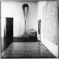 Gerhard Hoehme 1978 Atelier Neuss by Erika Kiffl contemporary artwork photography