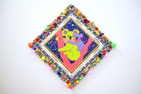 Koalas (Yellow and Lavender) by Paul Yore contemporary artwork painting, installation, mixed media, textile