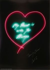 My Heart is with you Always by Tracey Emin contemporary artwork print