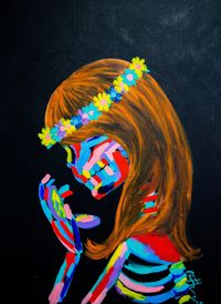 Reflection of Skull by Bradley Theodore contemporary artwork painting