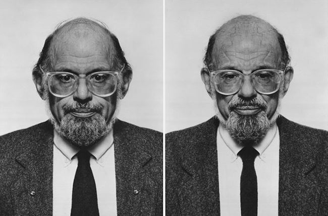 Allen Ginsberg (diptych) by Jiří David contemporary artwork