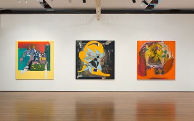 Gareth Sansom, Just Painting, 2015, Exhibition view, Roslyn Oxley9 Gallery, Sydney. Courtesy Roslyn Oxley9 Gallery, Sydney.