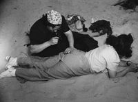 Coney Island (Sewing Pants) by Weegee contemporary artwork photography