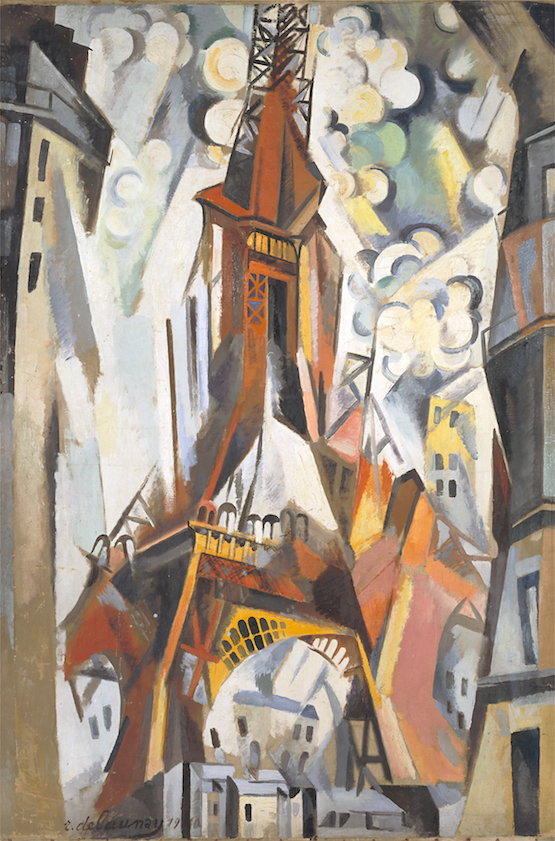 Robert Delaunay, La Tour Eiffel, 1910-1911. Oil on canvas, 195.5 × 129 cm. Emanuel Hoffmann Foundation, on permanent loan to the Öffentliche Kunstsammlung Basel. Photo: Martin P. Bühler. Image