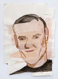 Dr. Botox by Rose Wylie contemporary artwork painting, works on paper
