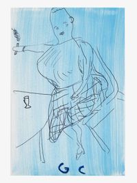 GC 2019 by Rose Wylie contemporary artwork painting, works on paper