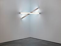 untitled (to Cy Twombly) 2 by Dan Flavin contemporary artwork installation