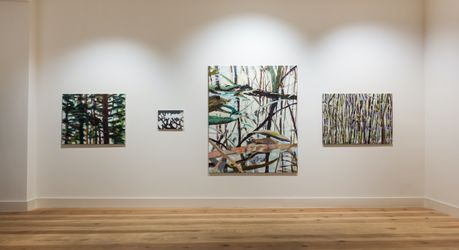 Exhibition view: Group exhibition, Landscape: Abstract – Figurative, Galerie Albrecht, Berlin (26 February–22 May 2021). Courtesy Galerie Albrecht. Photo: Ole Schwarz.