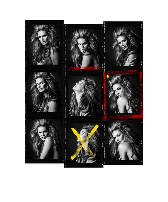 Elle Macpherson Contact Sheet by Andy Gotts contemporary artwork
