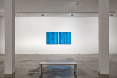 Exhibition view: Elizabeth Thomson, White Coda Blue Coda, Two Rooms, Auckland (16 March–21 April, 2018). Courtesy Two Rooms.