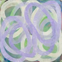 Lilac Rings by Ildiko Kovacs contemporary artwork painting