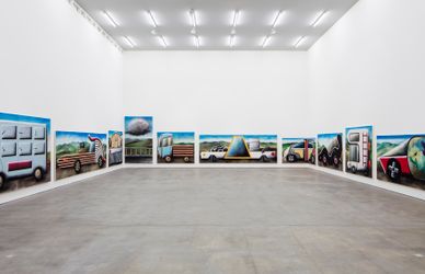 Exhibition view: Andreas Schulze, Traffic Jam, Sprüth Magers, Berlin (23–26 September 2021). Courtesy Sprüth Magers. Photo: Timo Ohler.