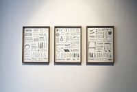 Atlas - papel (triptico) by Luis Úrculo contemporary artwork works on paper, drawing