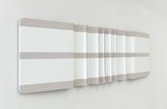 Untitled Two Parallel White Stripes by Robert Moreland contemporary artwork 2