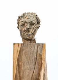 (Untitled) bronze head by Vanessa Beecroft contemporary artwork sculpture