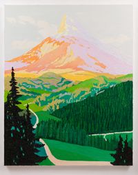 Mountains with Road by Alec Egan contemporary artwork painting