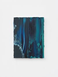 Untitled (Scheveningen Blue Deep/Graphite Grey) by Jason Martin contemporary artwork painting, works on paper, sculpture