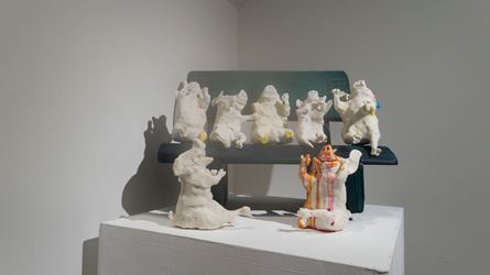 Exhibition view: Takashi Hara, PigNation—A Story of Humanity, A2Z Art Gallery, Hong Kong (12 January—17 February 2019). Courtesy A2Z Art Gallery.