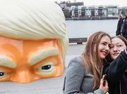 A giant Trump head has popped up in Sydney