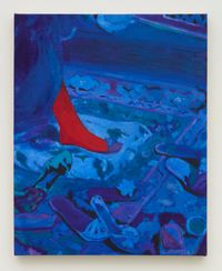 Blue Rug by Joshua Petker contemporary artwork painting