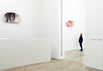 Exhibition view: Ghada Amer, Cheim & Read, New York (5 April–12 May 2018). Courtesy Cheim & Read.